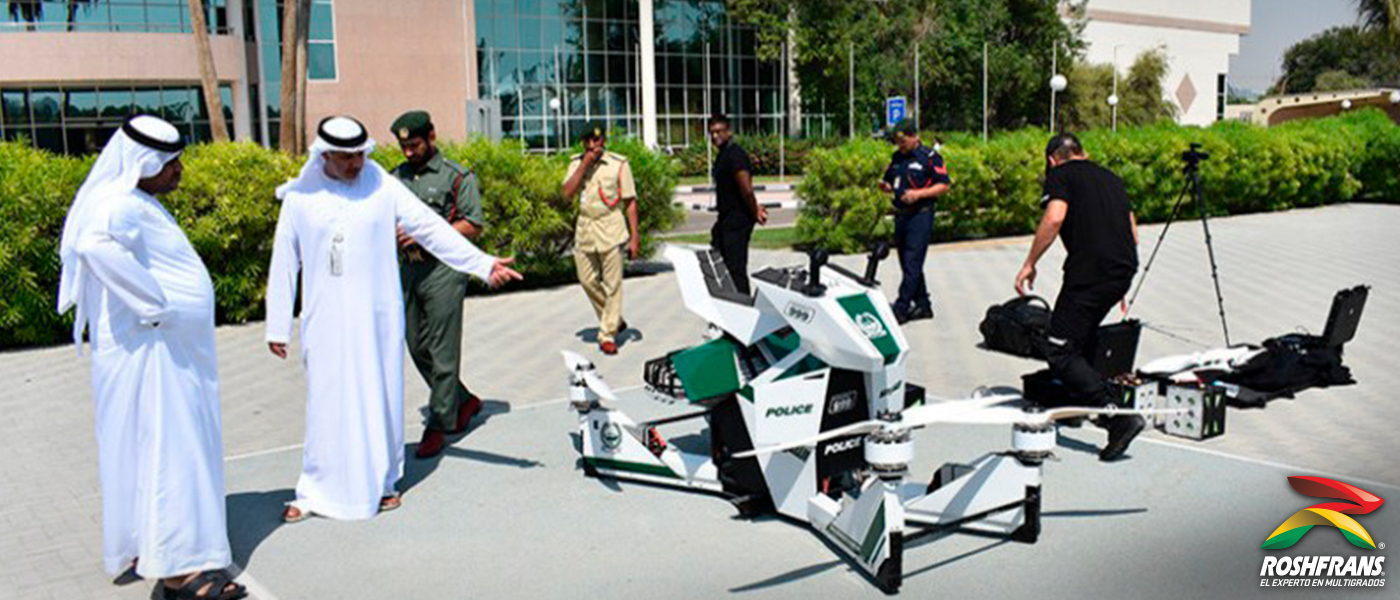 No, esto no es una película, te presentamos la moto voladora de la policía de Dubai.