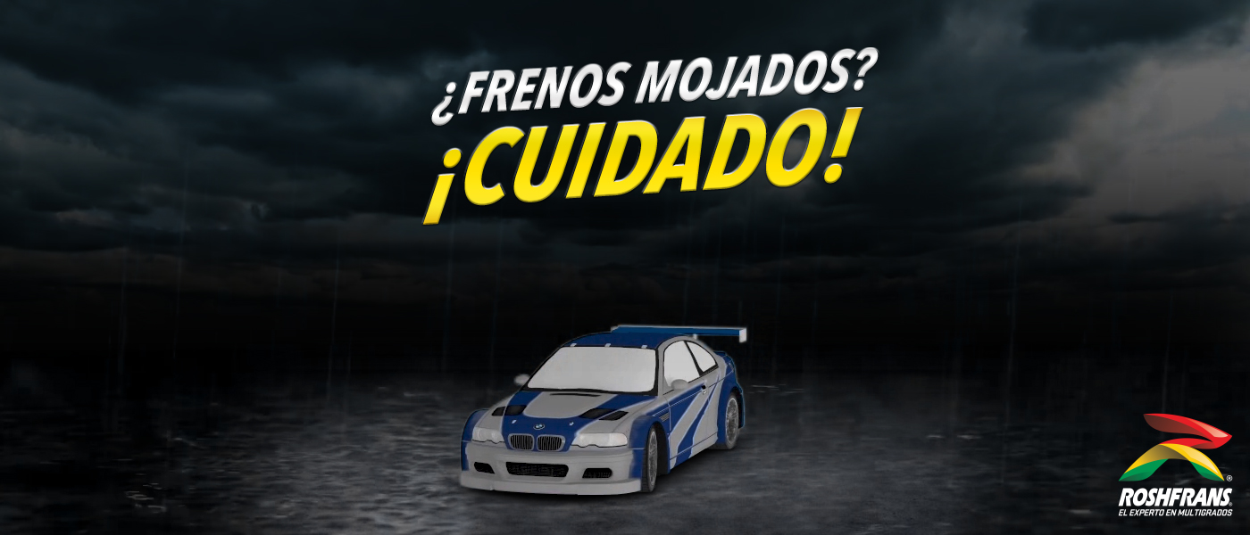 ¿Frenos mojados por la lluvia? ¡Cuidado!